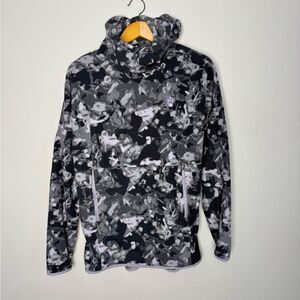 The North Face Women’s TKA Glacier Pullover Fleece Black Gray Hoodie | M